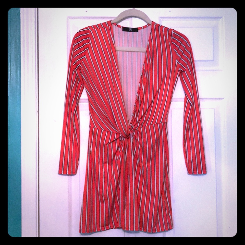 Missguided Plunge mini dress